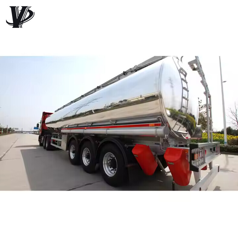 42000liters Aluminum Alloy Fuel Tanker Truck Trailers For Sale