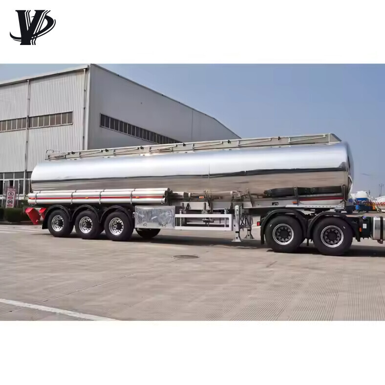 42000liters Aluminum Alloy Fuel Tanker Truck Trailers For Sale
