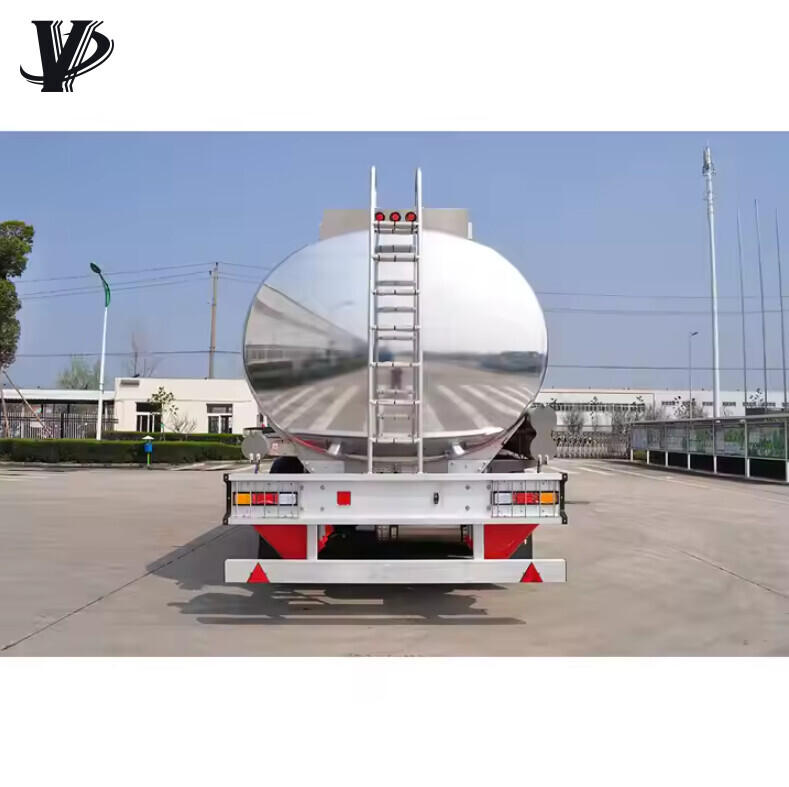 42000liters Aluminum Alloy Fuel Tanker Truck Trailers For Sale