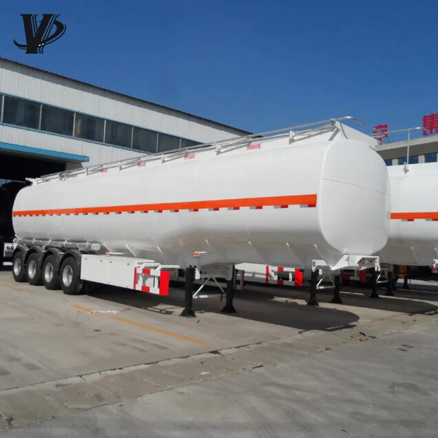 4 axles 60000liters oil tank fuel semi trailers