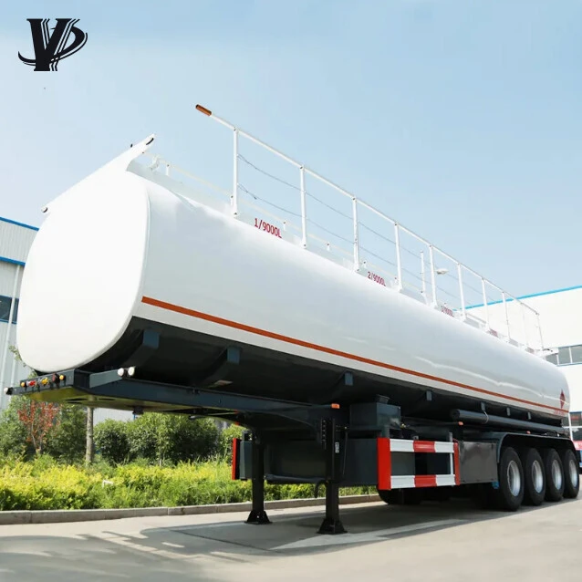 4 axles 54000liters oil tank fuel semi trailers