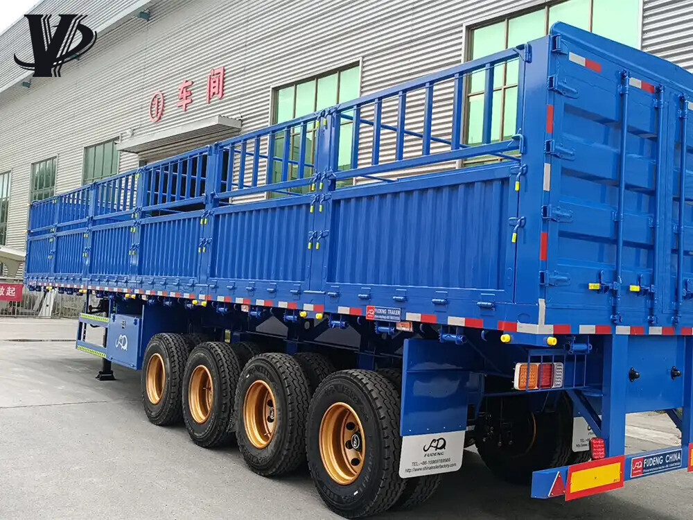 4 Axles Bulk Cargo Fence Trailer