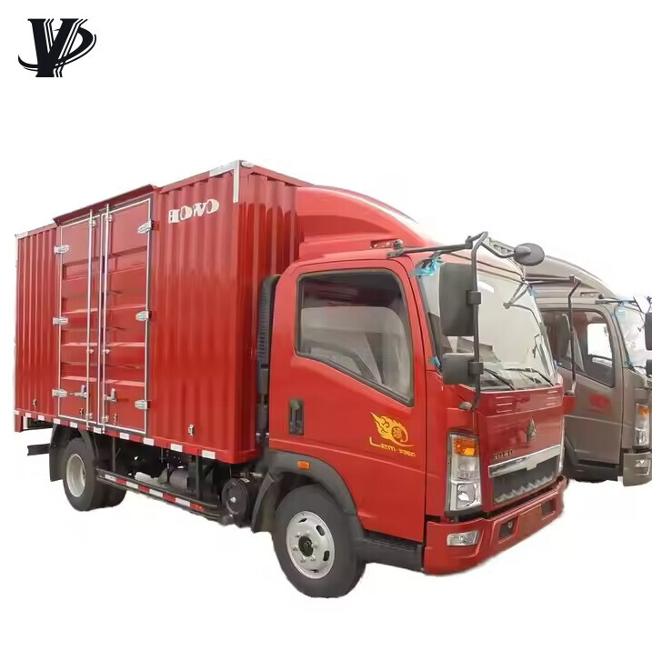 Howo 6 wheel mini box van truck