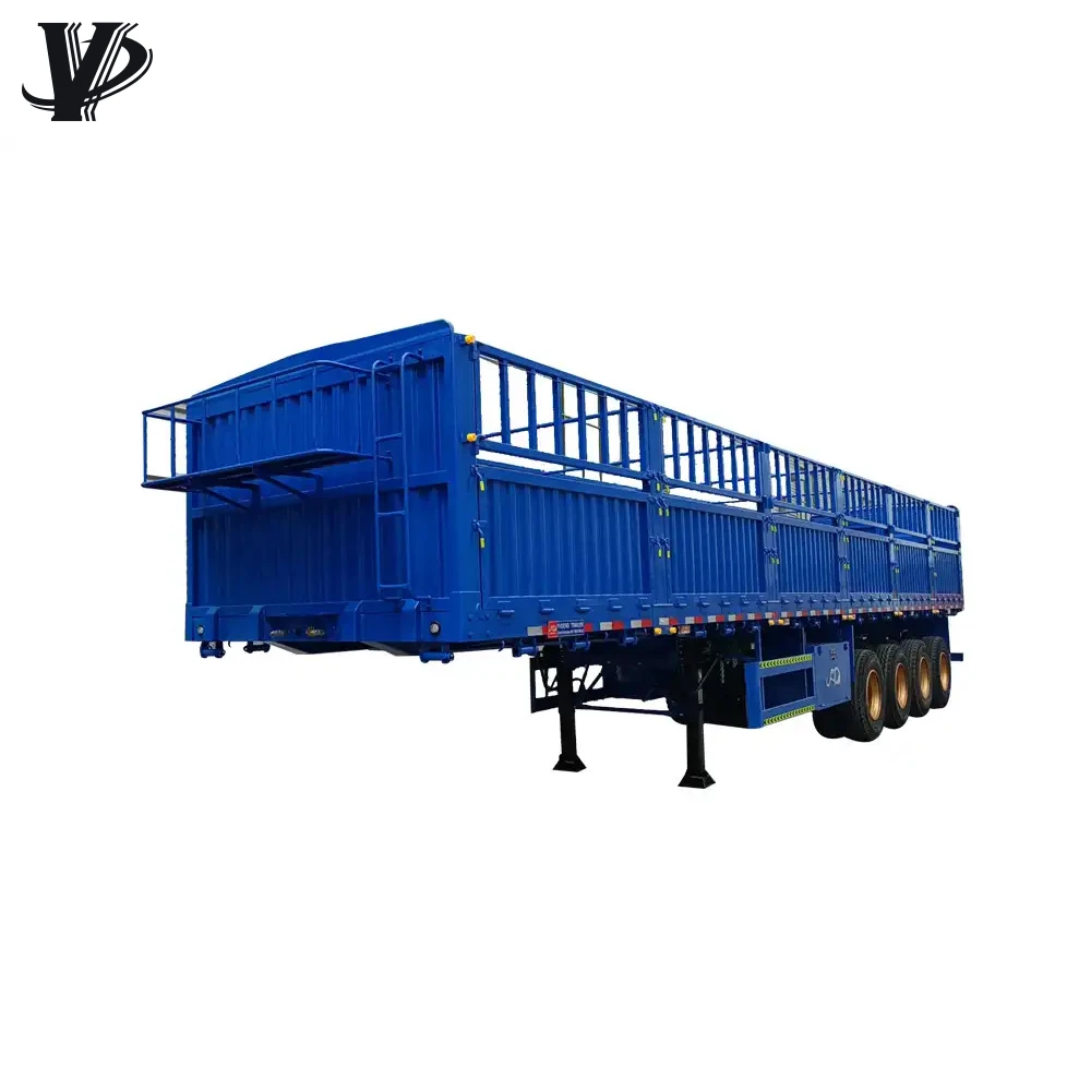 4 Axles Bulk Cargo Fence Trailer