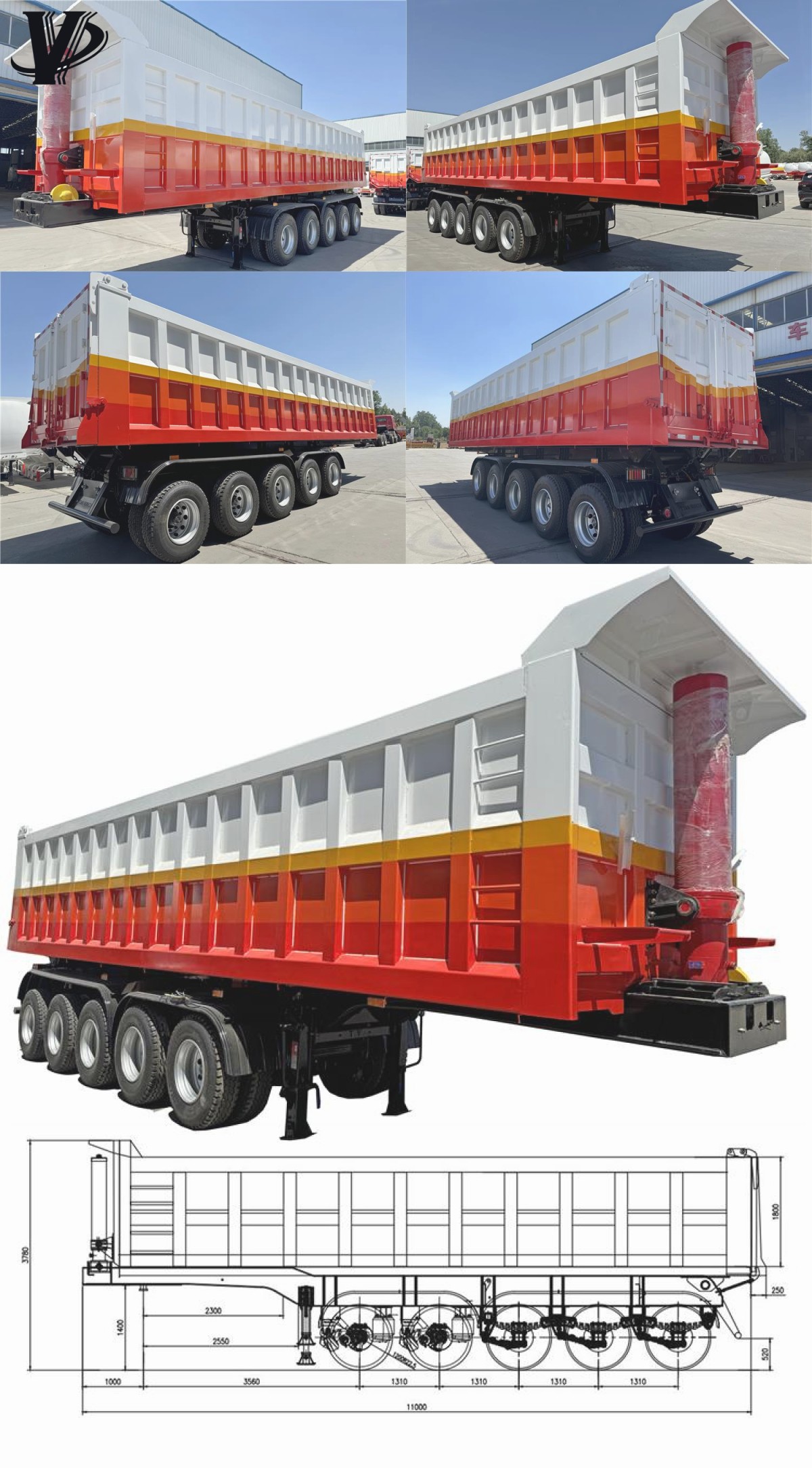 dump semi trailer dump semi trailer