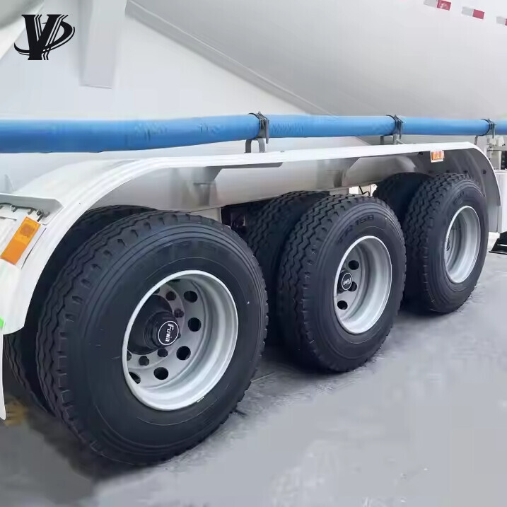 Aluminum Alloy 40 Cbm Dry Bulk Flour Powder Tanker Trailer