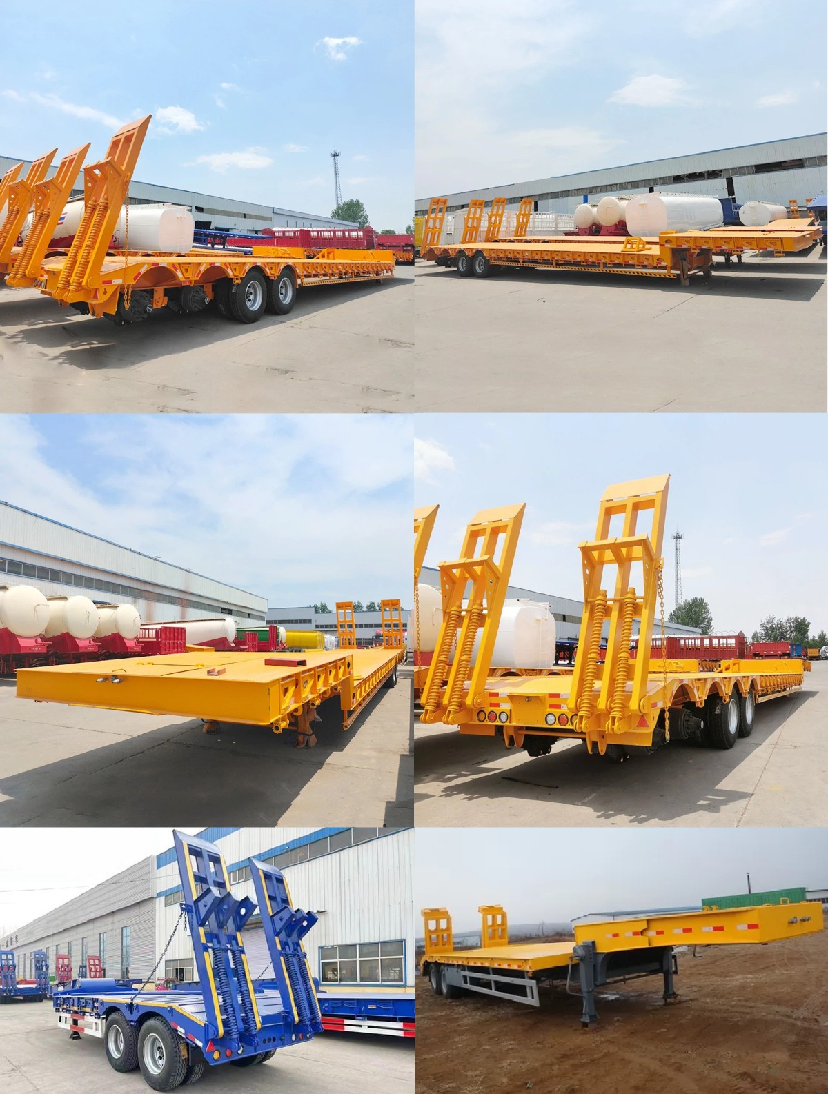 2-Axle 45T Lowbed Semi-Trailer