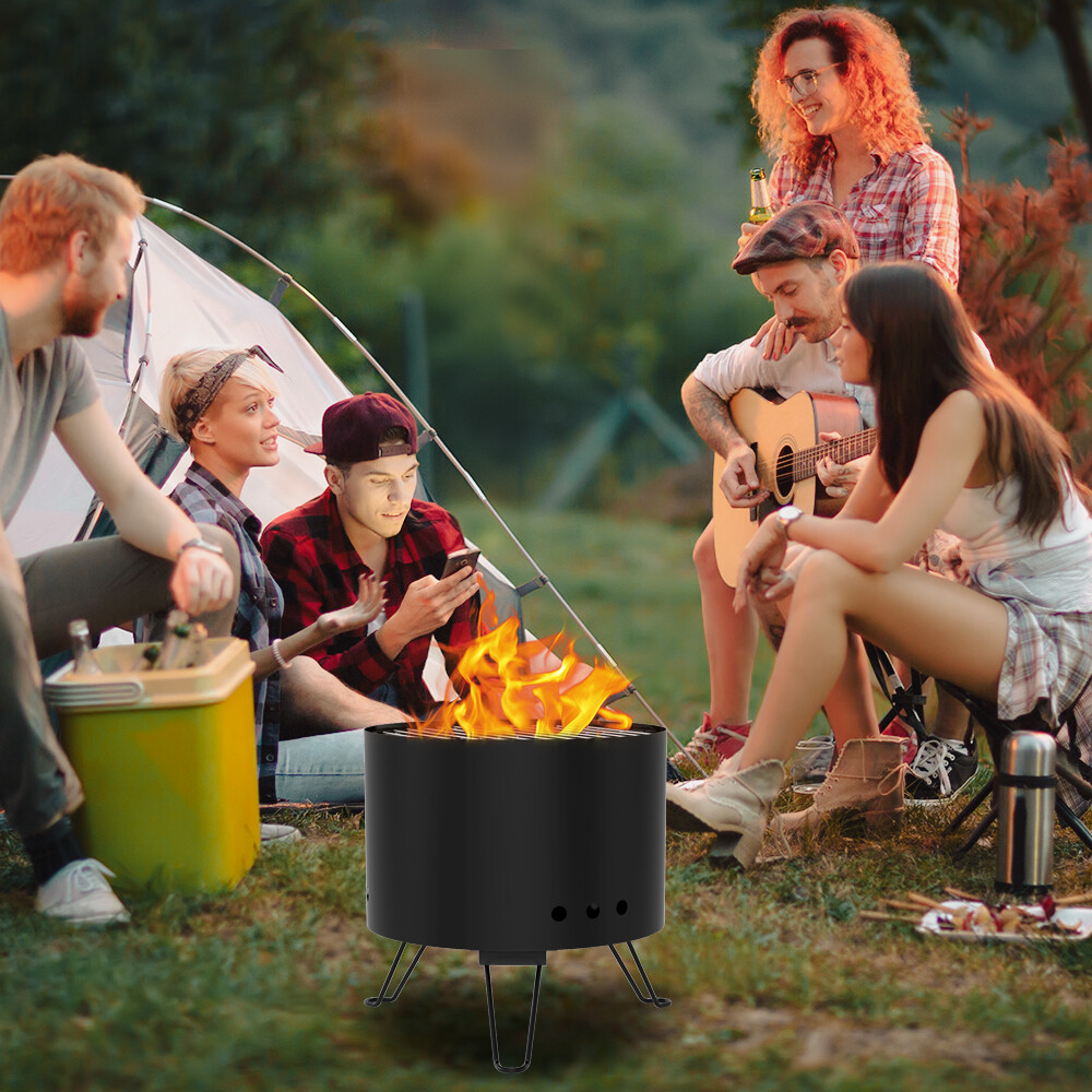 Réchaud barbecue pliable noir