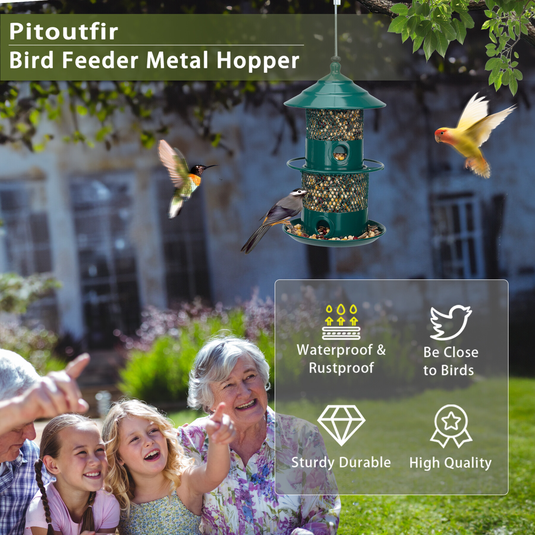 Le phare de Pitoutfir est vert foncé