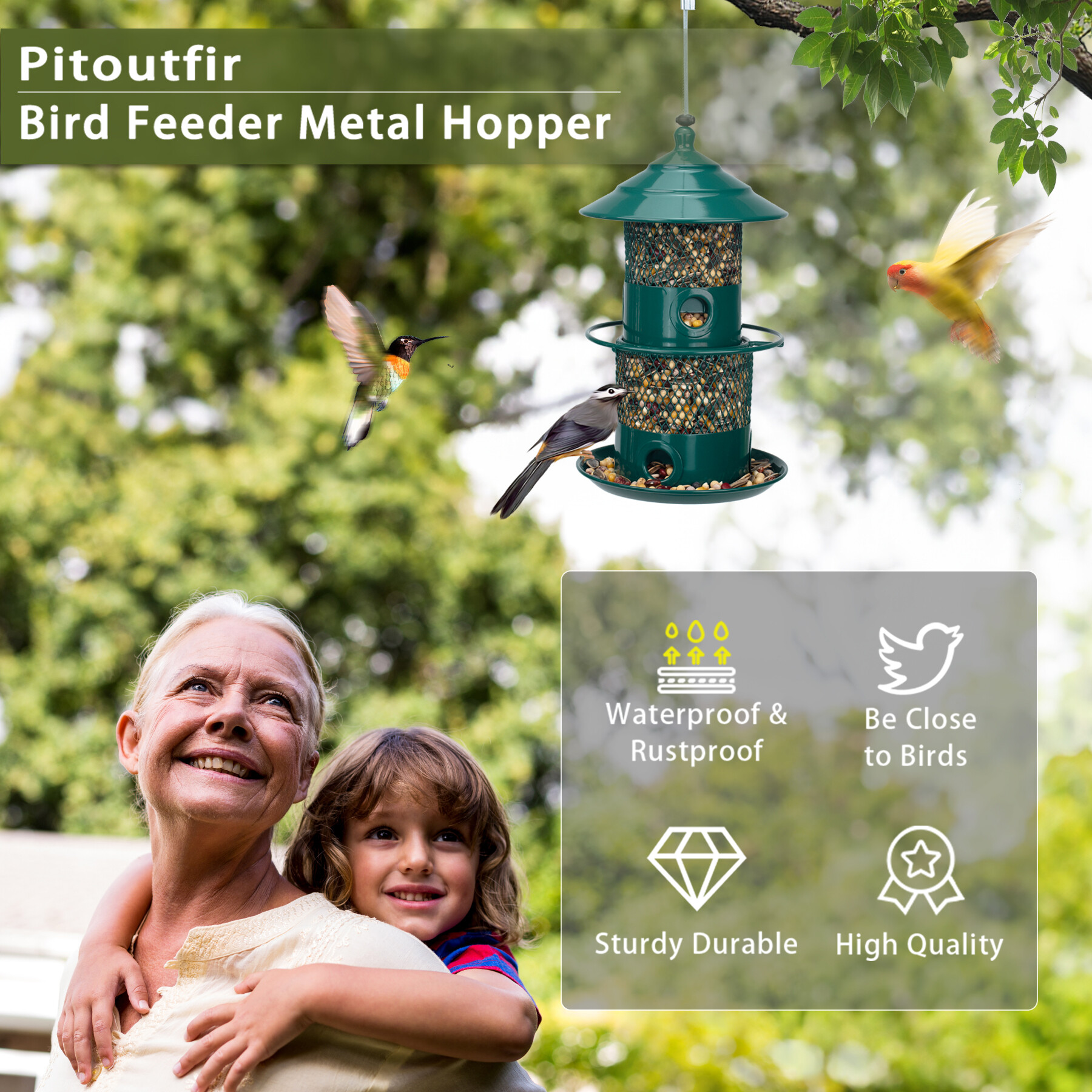 Le phare de Pitoutfir est vert foncé