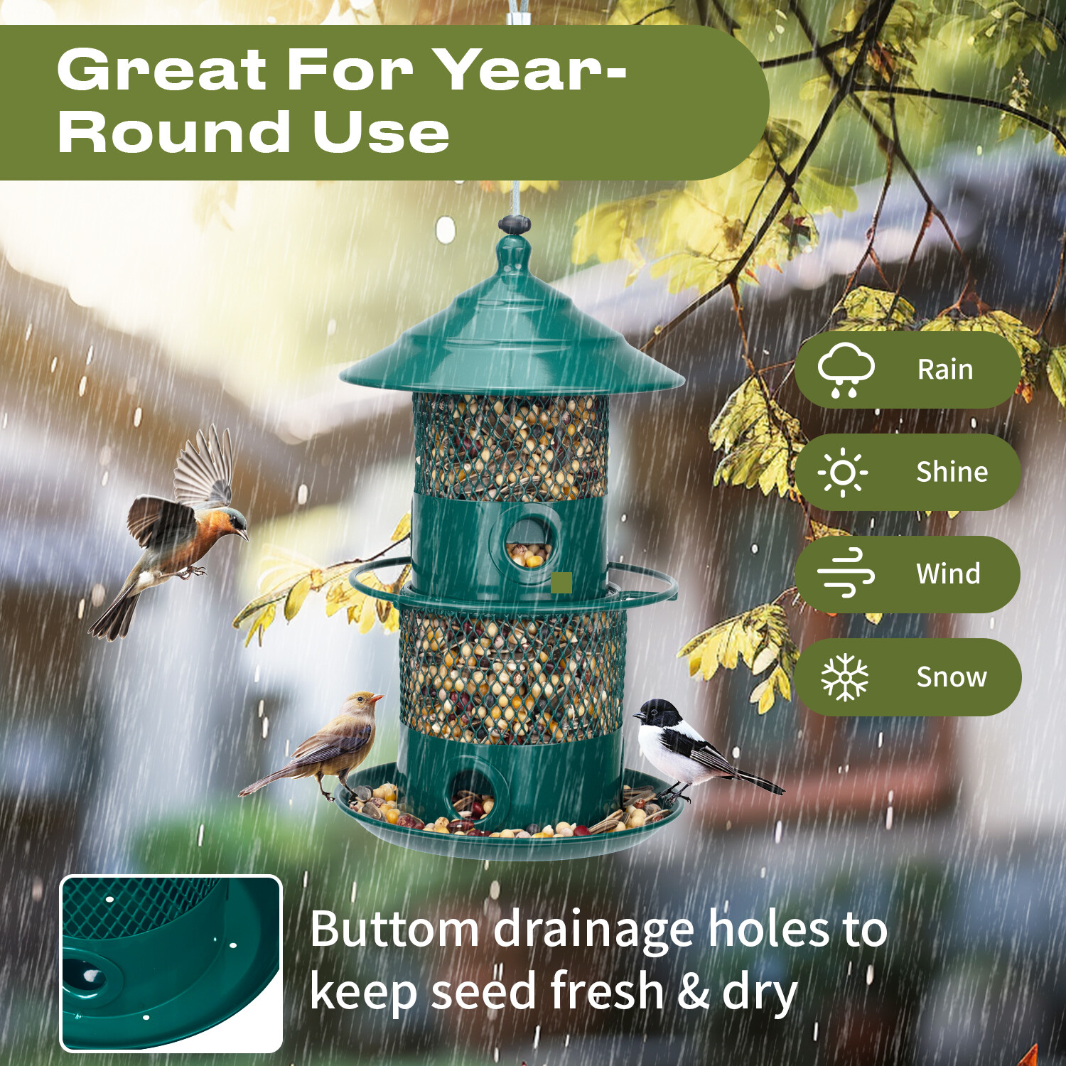 Le phare de Pitoutfir est vert foncé