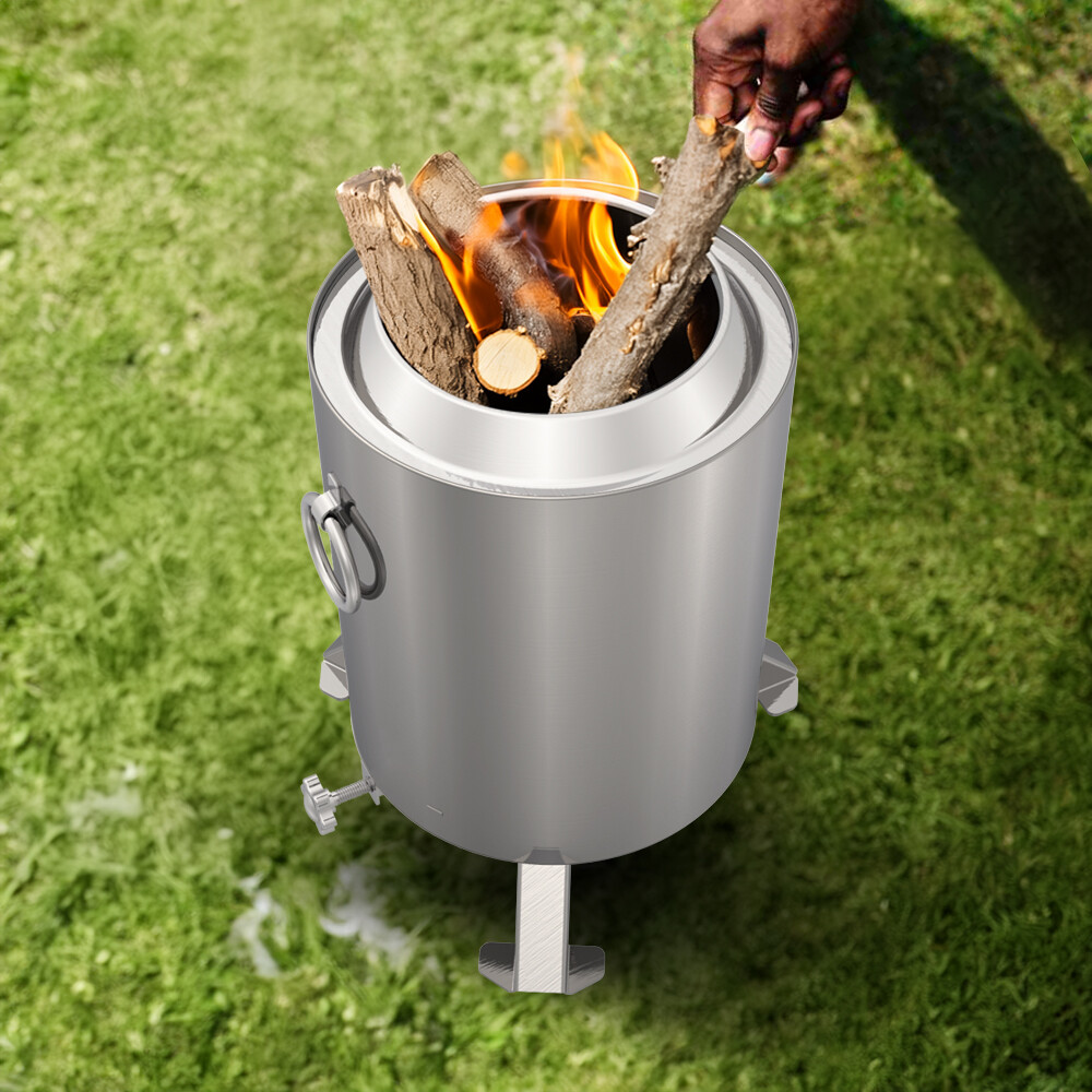 Petit réchaud à barbecue en acier inoxydable