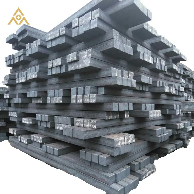 AiSi ASTM Bs DIN GB JIS 130x130 Mm2 Grade 40 Forged Square Rod Bar Iron Mild Carbon Steel Billets