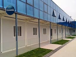 New Technology Container Office Steel Structure Frame Welded Flat Pack Container House