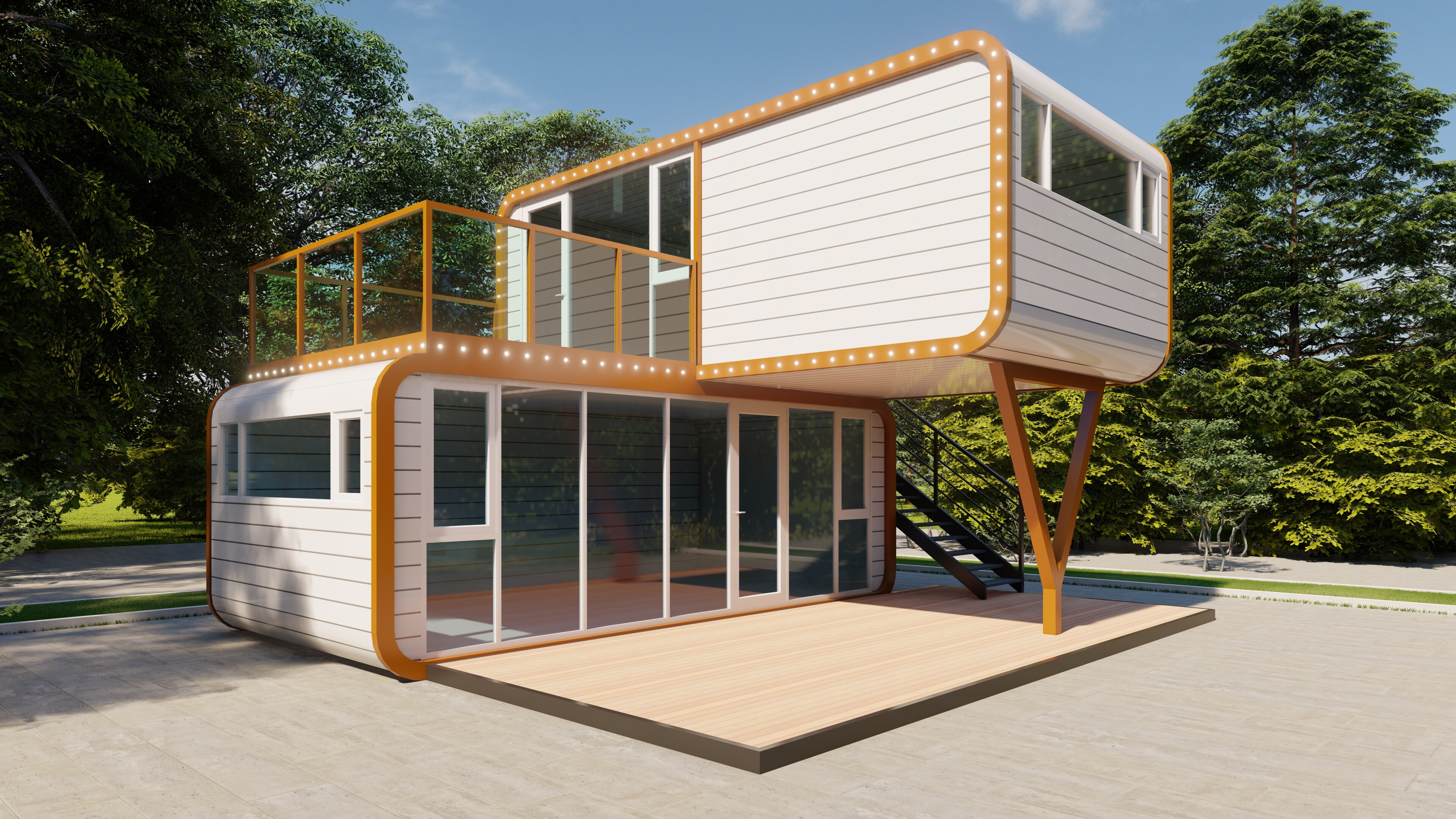 8.5-Meter Apple Capsule House