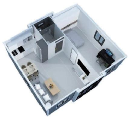 20FT Double Wing Extension Room