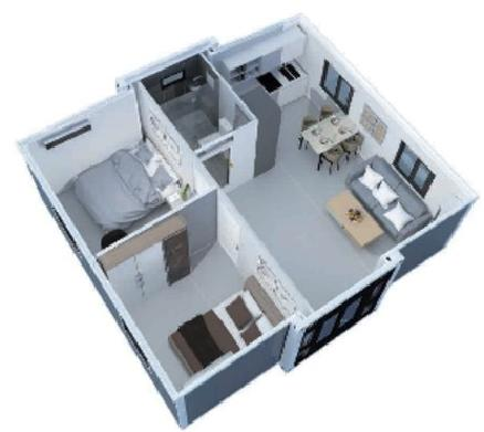 20FT Double Wing Extension Room