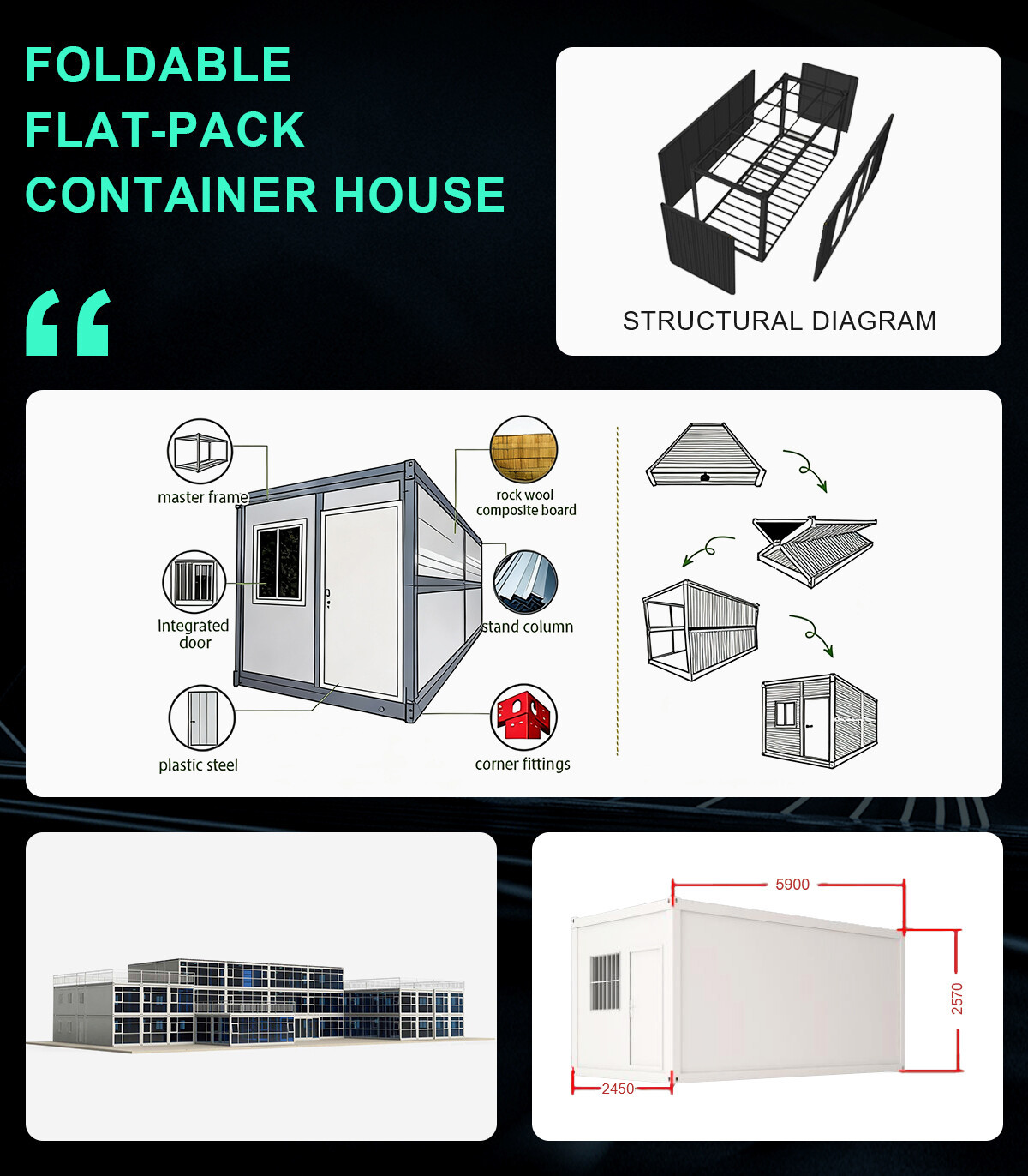 Foldable Flat-Pack Container House Foldable Flat-Pack Container House
