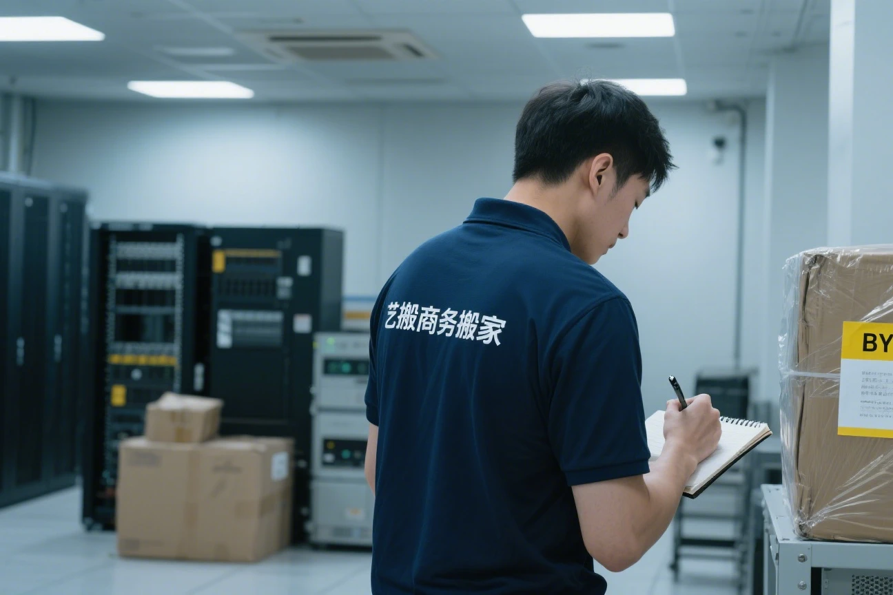 艺搬团队搬运机房设备