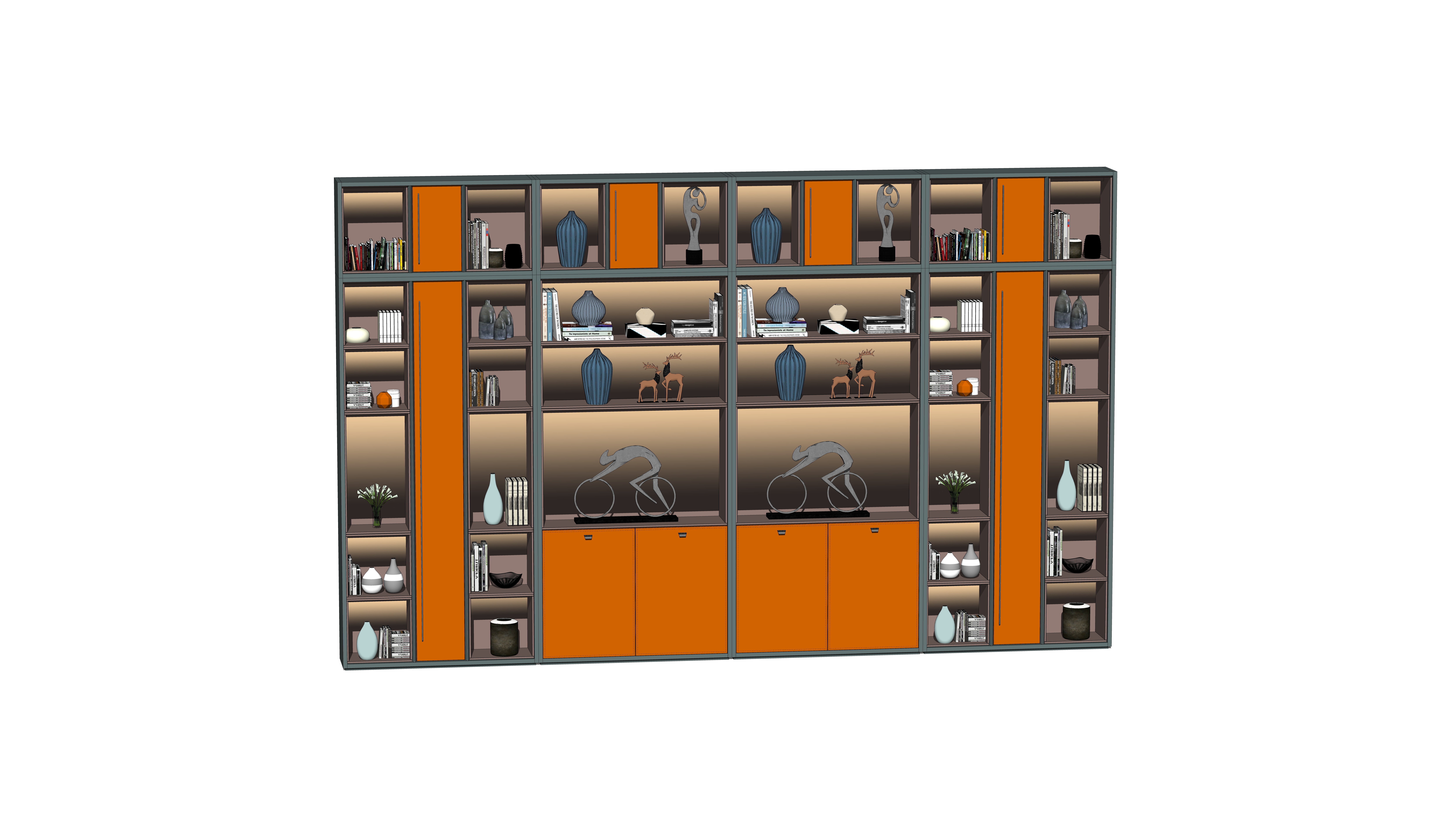 02-ZS01-B02 Partition Cabinet (Exhibition Hall)