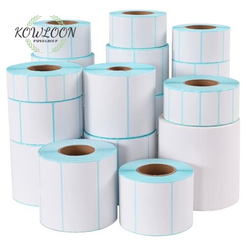 Wholesale 60 GSM Price Label Top Coated Thermal Roll Sticker Paper for Supermarket