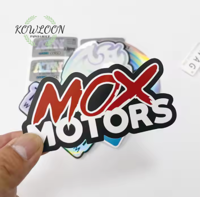 Custom Printed Waterproof Vinyl Sticker Die Cut Car Logo Sticker Self-adhesive PVC Label Decal Sticker