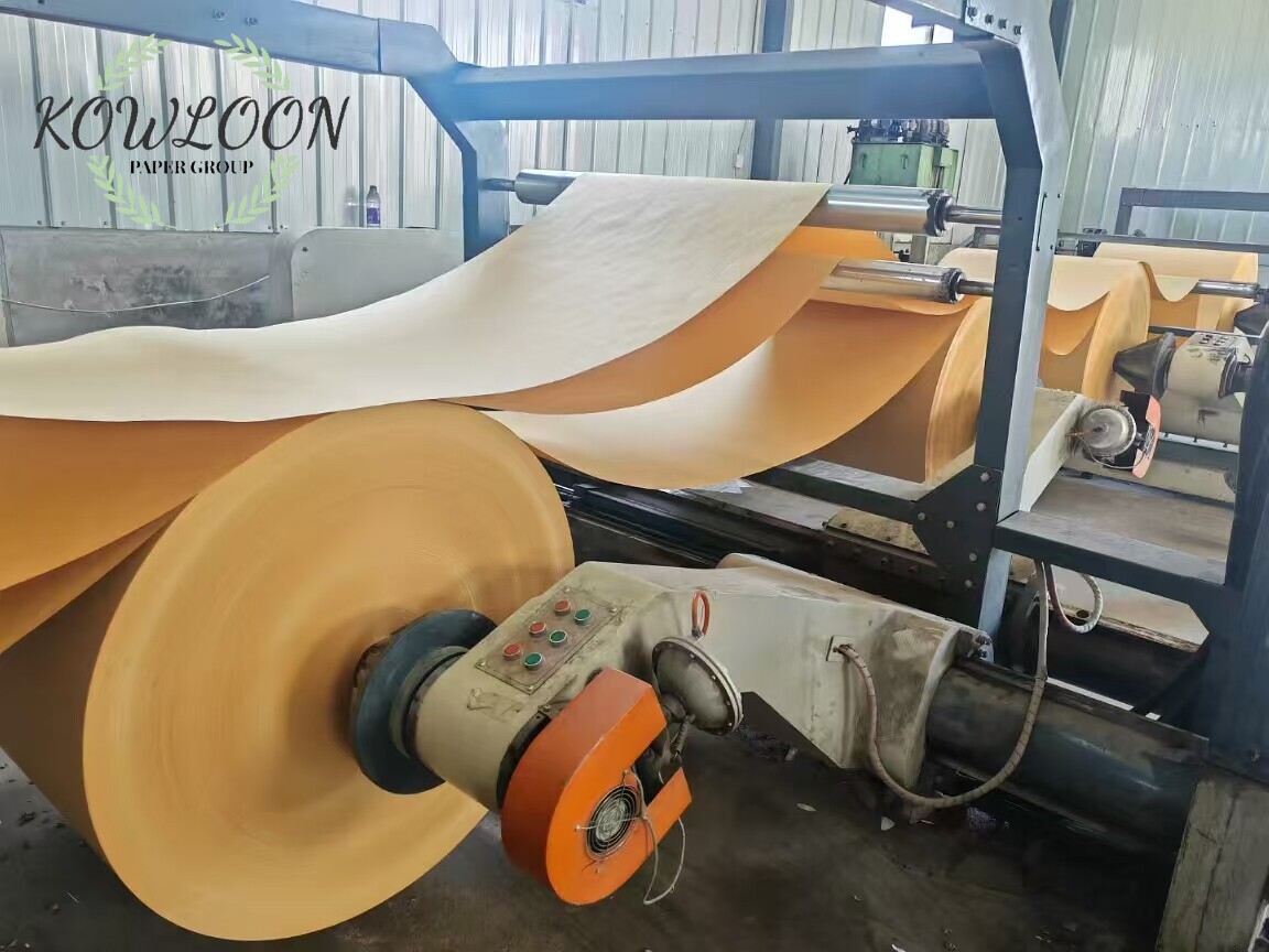 Brown Kraft Paper Self-Adhesive Jumbo Roll Acrylic Label Materials for Stickers