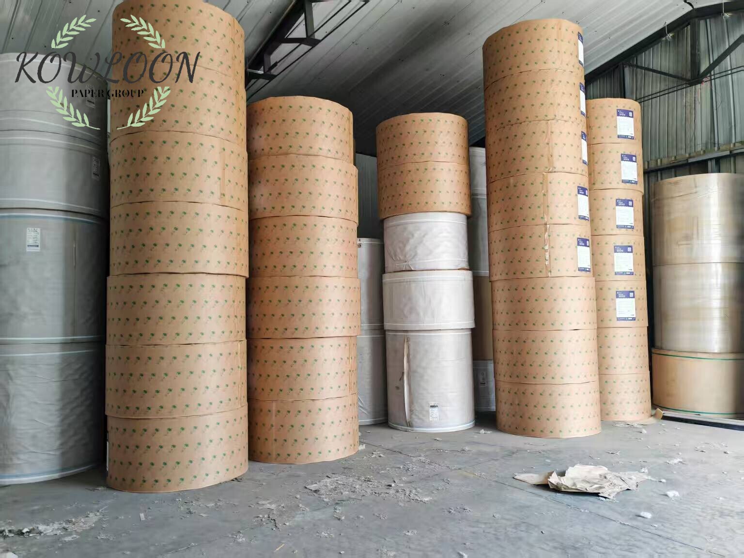 Brown Kraft Paper Self-Adhesive Jumbo Roll Acrylic Label Materials for Stickers