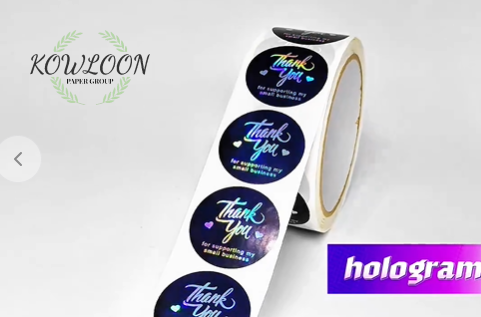 Factory High Quality Round Waterproof Label Vinyl Sticker Custom Printing Logo Custom Sticker