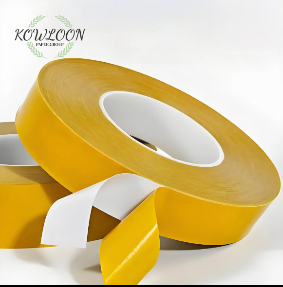 Custom-made strong, double-sided polyvinyl chloride (PVC) self-adhesive labels with acrylic adhesive, designed for use with plastic and wooden trim pieces.