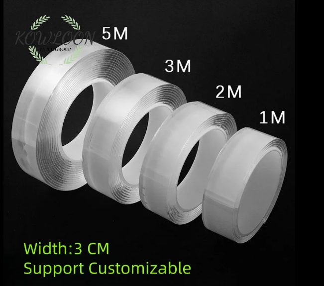 Super waterproof membrane, nanometer double-sided adhesive, heavy-duty transparent, two-sided adhesive installation strip, monster-style adhesive tape