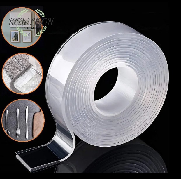 Super waterproof membrane, nanometer double-sided adhesive, heavy-duty transparent, two-sided adhesive installation strip, monster-style adhesive tape