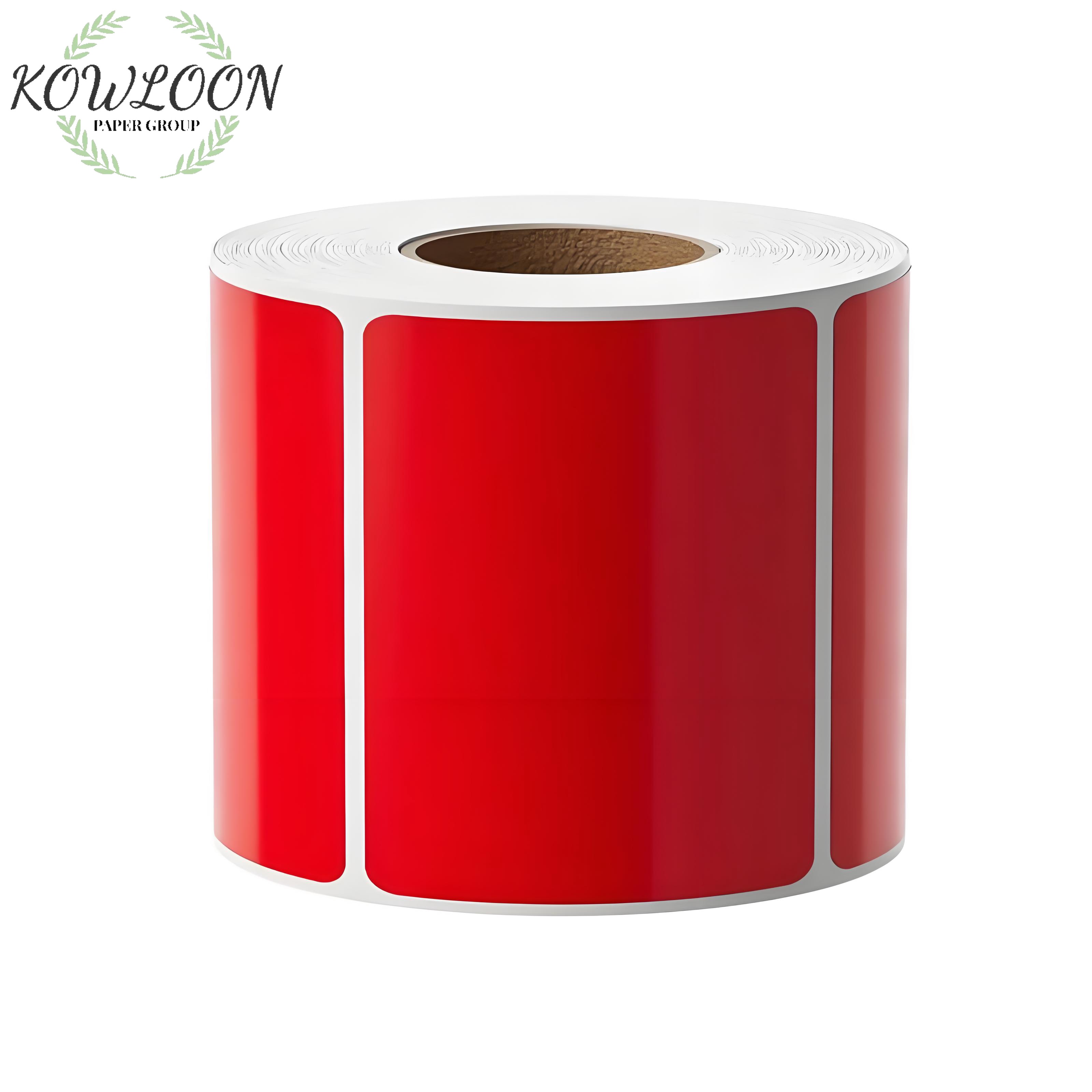 Custom Sticker Label Printing Permanent Adhesive Thermal Label Rolls