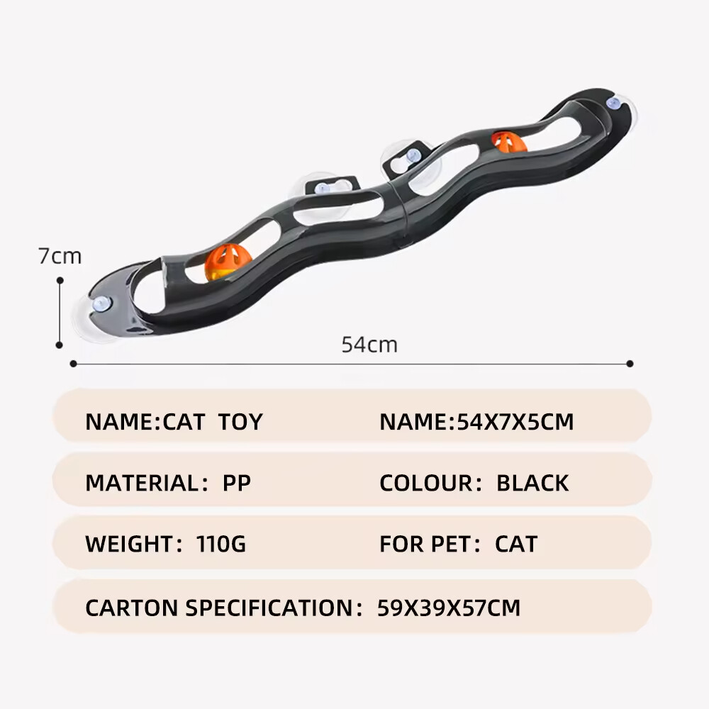 Wholesale Pet Supplier Stick Window Detachable Plastic Cat Toys