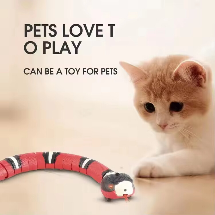 Wholesale Pet Supplier Snake Design Chargeable Smart Cat Toys Interactive