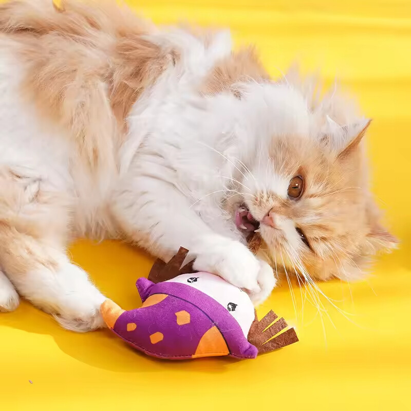 Manufacturer Wholesale Halloween Design Cat Stick Wooden Toy