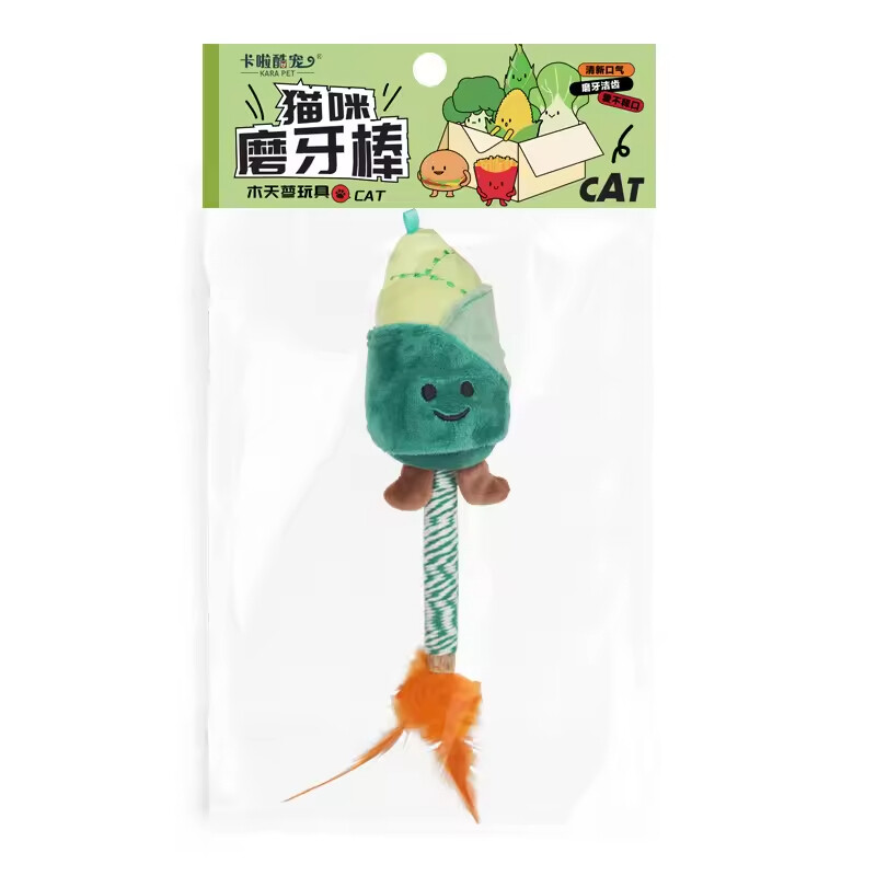 Manufacturer Wholesale Wooden Plush Pet Supplier Cat Chew Toy