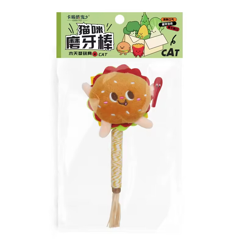 Manufacturer Wholesale Wooden Plush Pet Supplier Cat Chew Toy