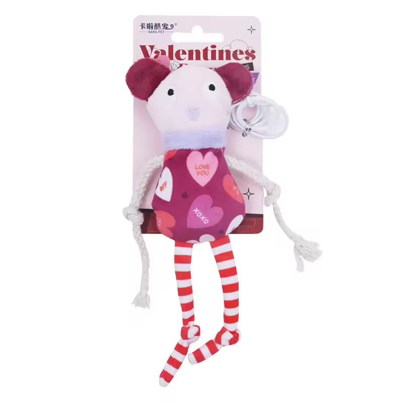 Manufacturer Wholesale Fun Elastic Plush Catnip Included Interactive Cat Toy