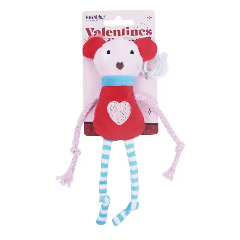 Manufacturer Wholesale Fun Elastic Plush Catnip Included Interactive Cat Toy