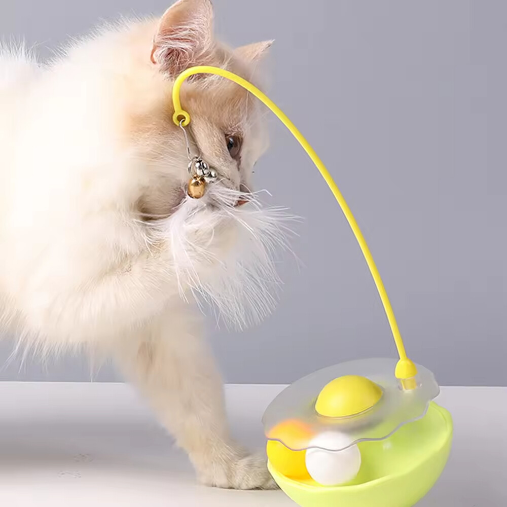 Wholesale Feather Interactive Pet Supplier Cat Tumbler Toy