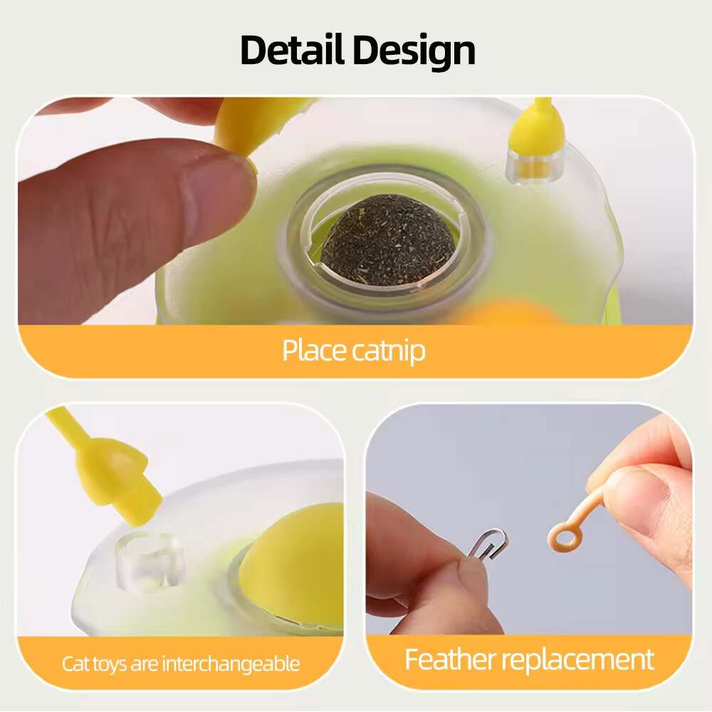 Wholesale Feather Interactive Pet Supplier Cat Tumbler Toy