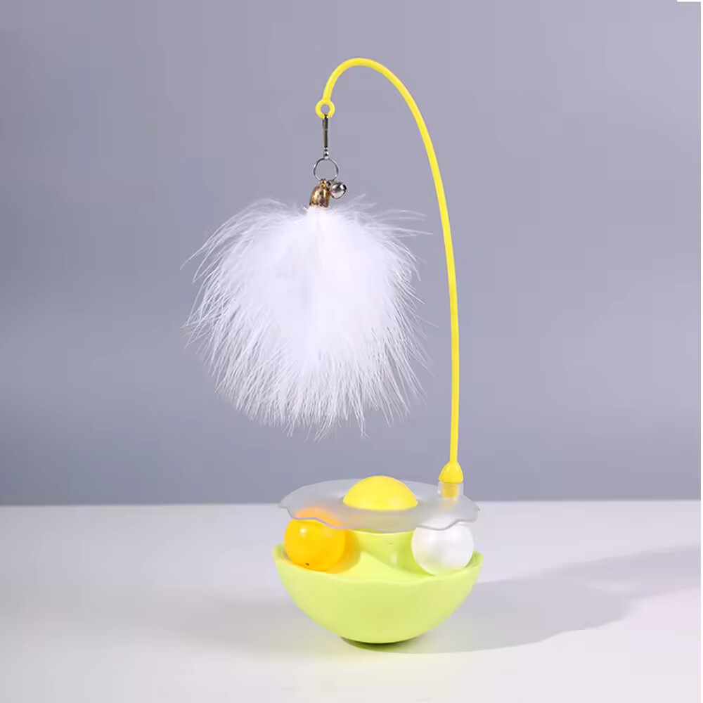 Wholesale Feather Interactive Pet Supplier Cat Tumbler Toy