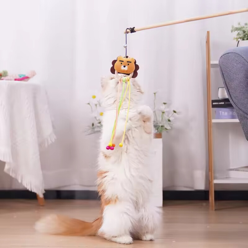 Manufacturer Wholesale Cute Animal Design Cat Teaser Toy