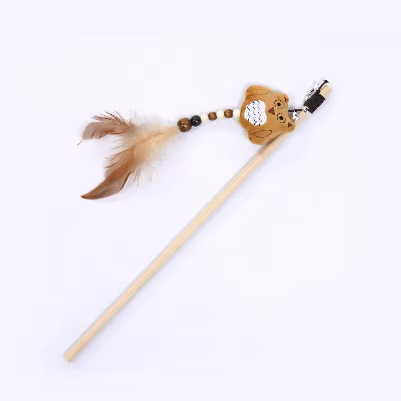 Manufacturer Wholesale Cute Animal Design Cat Teaser Toy