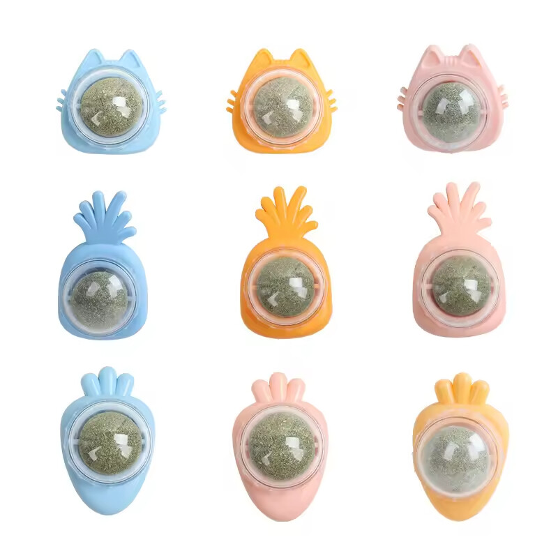 Manufacturer Wholesale Stick on the Wall Self Improvement Cat Catnip Toys