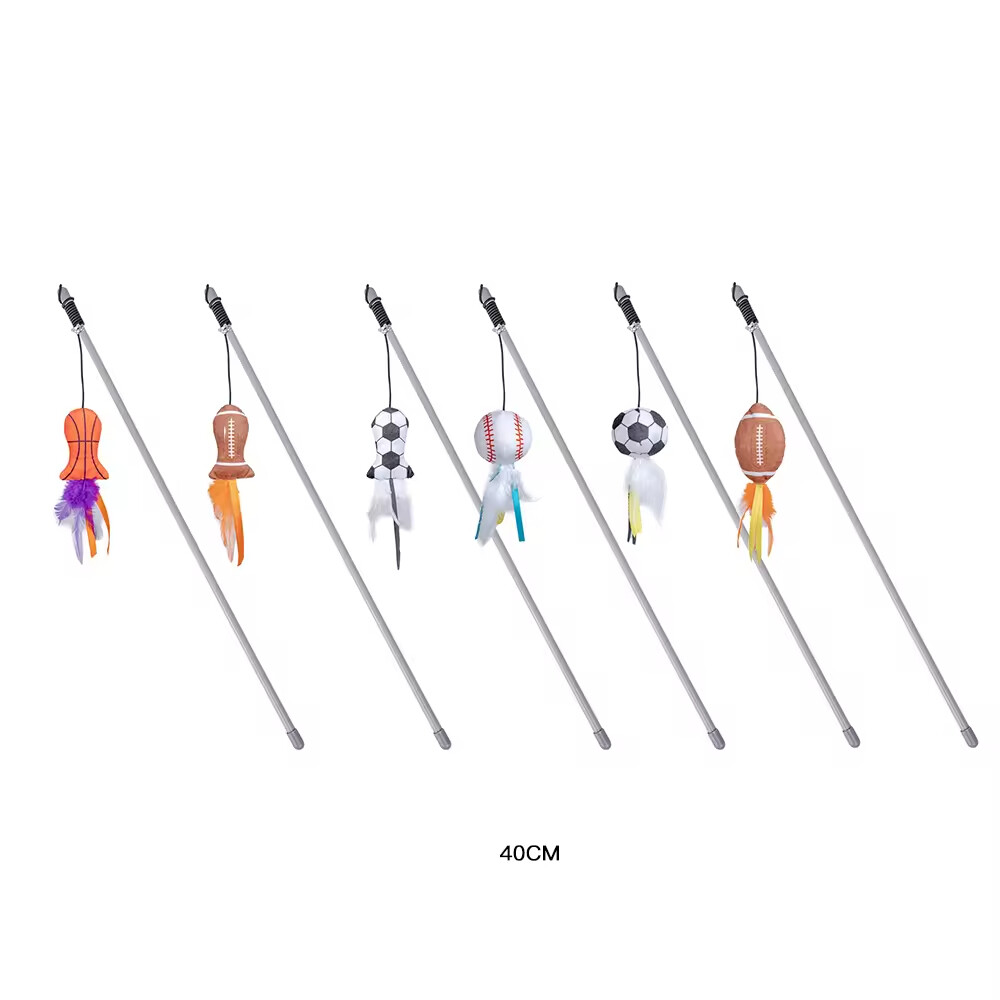 Manufacturer Wholesale Plush Mouse Ball Teaser Cat Toy Interactive