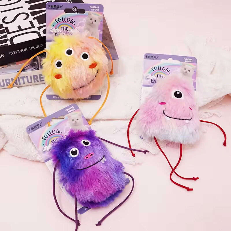 Manufacturer Wholesale pink Purple Blue Yellow Cat Plush Toy