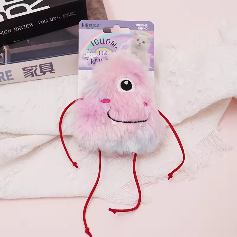 Manufacturer Wholesale pink Purple Blue Yellow Cat Plush Toy