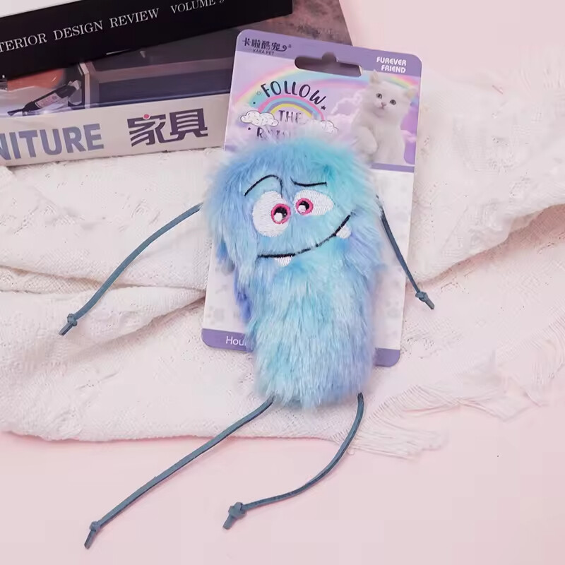 Manufacturer Wholesale pink Purple Blue Yellow Cat Plush Toy